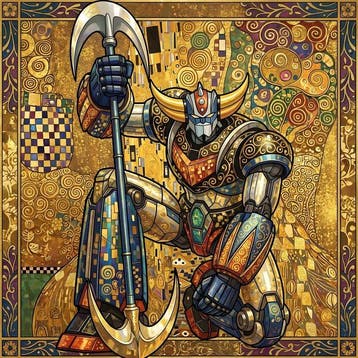 daveY - SET OF 2: GOLDEN MECHA LEGENDS
