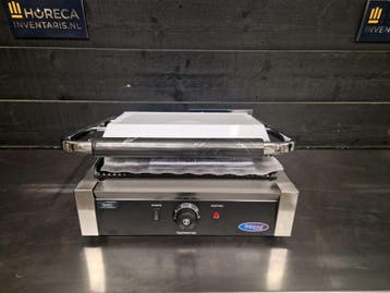 Contactgrill | panini grill | Maxima | gegroefd | 33,5 cm |, Nieuw in verpakking, Fornuis, Frituur en Grillen