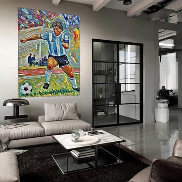 Jacob Hitt - does Diego Armando Maradona in Action w/COA XXL, Collections