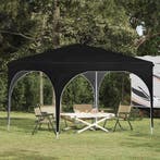 vidaXL Pop-up Feesttent 290 x 290 x 245 cm Zwart, Verzenden