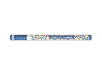 Confetti Kanon Gekleurd Papier 80cm, Verzenden