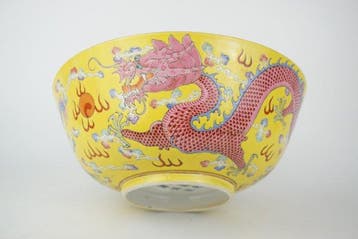 Kom - Porselein - Guangxu Mark & Period