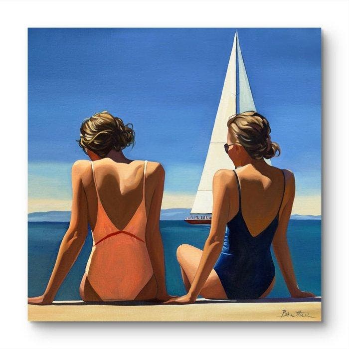 Biatturi Irina - Régate à Antibes, Antiek en Kunst, Kunst | Designobjecten