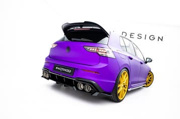 Central Rear Splitter V.2 voor Volkswagen Golf 8 R / 8.5 R, Ophalen of Verzenden