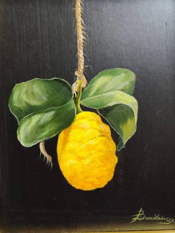 Franco Bencivenga (1953) - Limone appeso, Antiquités & Art, Art | Peinture | Classique