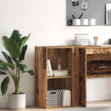 vidaXL Boekenkast 40x30x77 cm bewerkt hout oud houtkleurig, Verzenden