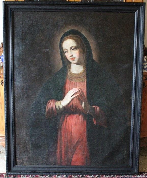 Scuola italiana (XVII-XVIII) - Madonna orante, Antiquités & Art, Art | Peinture | Classique
