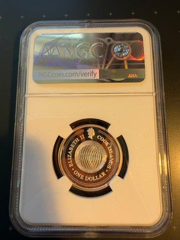 Cookeilanden. 1 Dollar 2003 Virgo, Silver Zodiac Gemstones,