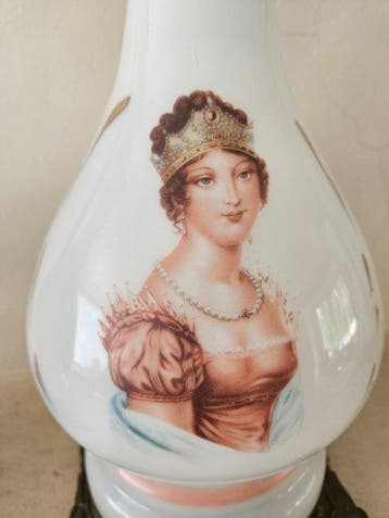 Lampe à huile - Porcelaine - 2, Antiek en Kunst