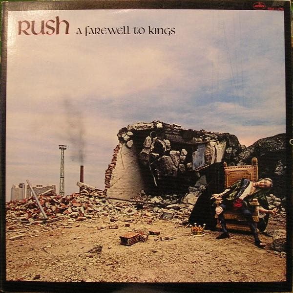 Rush – A Farewell To Kings (LP, 1977), Cd's en Dvd's, Vinyl | Rock, Gebruikt, Verzenden