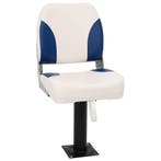 vidaXL Bootstoel 1 set inklapbaar 41x36x48 cm blauw en wit, Watersport en Boten, Verzenden, Nieuw