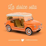 Norev 1:18 - Voiture miniature - Fiat 500 Jolly