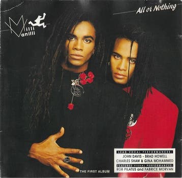 Milli Vanilli - All Or Nothing (The First Album), CD & DVD, CD | Dance & House, Verzenden