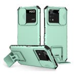 Xiaomi Poco X3 Pro - Kickstand Hoesje met Camera Slide -, Verzenden