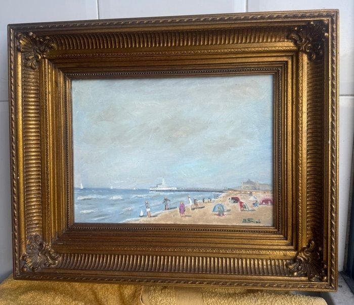 N. Smink (1979) - Cena de Praia, Antiek en Kunst, Kunst | Schilderijen | Klassiek