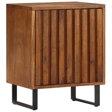 vidaXL Nachtkastje 40x30x50 cm massief mangohout, Huis en Inrichting, Verzenden, Nieuw