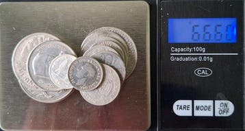 Wereld Collection of coins Lotto di 14 Monete dArgento,