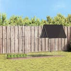 vidaXL Konijnenkooi Zilver 400 x 100 x 210 cm Gegevens staal, Verzenden