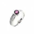 Witgouden damesring met roze spinel, Handtassen en Accessoires, Ringen, 18 tot 19, Gebruikt, Overige kleuren, Ophalen of Verzenden