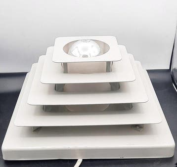Hustadt Leuchten - Lamp - Piramide - Metaal - Space-age