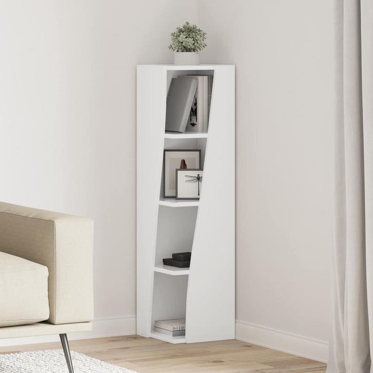vidaXL Hoekkast 27,5x27x102cm Bewerkt hout, Huis en Inrichting, Kasten | Overige, Nieuw, Verzenden