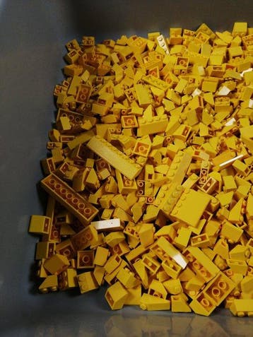 Lego - geen serie - partij van 1000 gele dakdelen -, Kinderen en Baby's, Nieuw