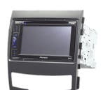 Facade Autoradio 2-Din Noir Ssangyong Actyon 11-13 Korando 1, Verzenden, Nieuw