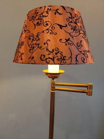 Staande lamp - Messing - Zwenkarm