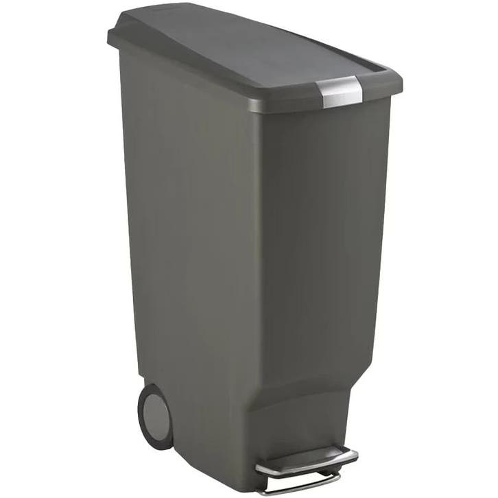 Pedaalemmer | SLIM STEP CAN | Kunststof | Grijs | 40L |, Zakelijke goederen, Horeca | Keukenapparatuur, Nieuw in verpakking, Verzenden