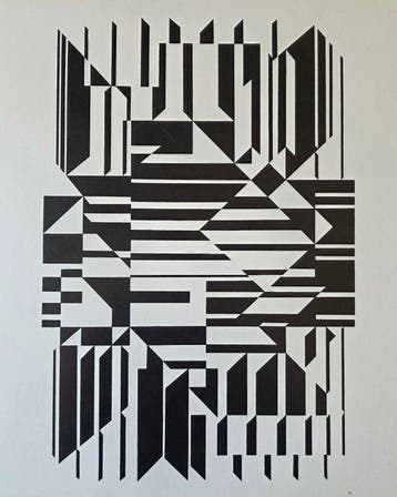 Victor Vasarely (1906-1997) - Tilla, 1958 , tirage de, Antiek en Kunst