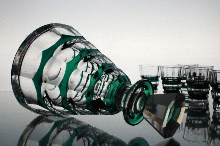 Val Saint Lambert - Charles Graffart - Drinkset (7) -, Antiquités & Art, Art | Objets design
