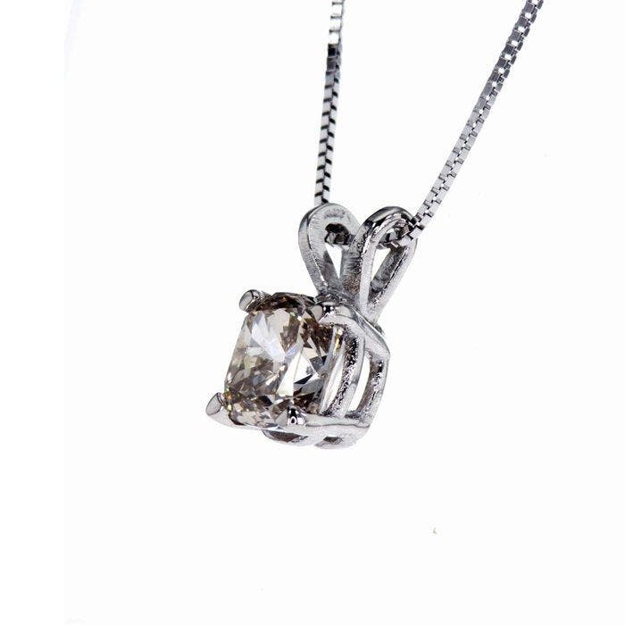 Zonder minimumprijs - Halsketting - 14 karaat Witgoud -, Handtassen en Accessoires, Kettingen