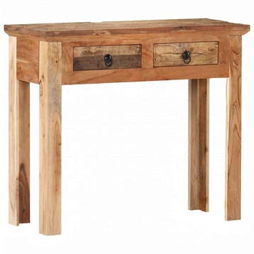 vidaXL Wandtafel 90,5x30x75 cm massief acaciahout en, Huis en Inrichting, Tafels | Bijzettafels, Verzenden, Nieuw