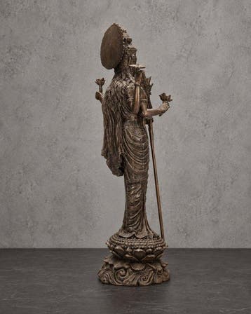 Beeldje - Hindoeïstische god - Lakshmi - Brons