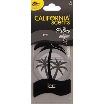 California Scents Palms Luchtverfrisser Ice Blister 4st, Ophalen of Verzenden