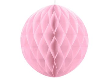 Honeycomb Bal Lichtroze 40cm, Verzenden