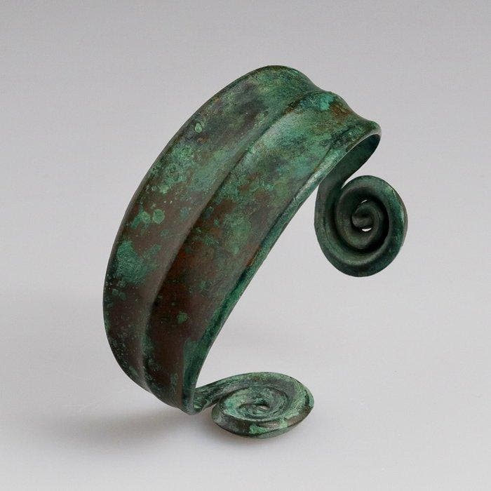 Laatste bronstijd, Koban Brons Bracelet - 58 mm, Collections, Minéraux & Fossiles