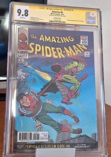 America #8 - Lenticular Cover - Signed by John Romita Sr. -