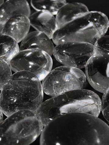 ***GEEN VEILINGBOD*** Helder Kwarts Getrommelde Stenen – 1, Verzamelen