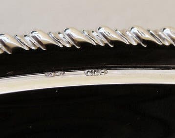 Italian Silver Coaster - Plate Set, Antiek en Kunst