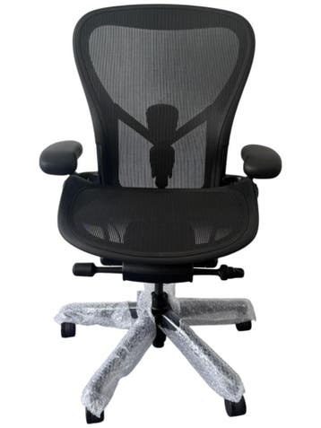 Herman Miller Aeron Remastered - Posturefit SL - Full Option, Verzenden, Zo goed als nieuw, Zwart, Bureaustoel