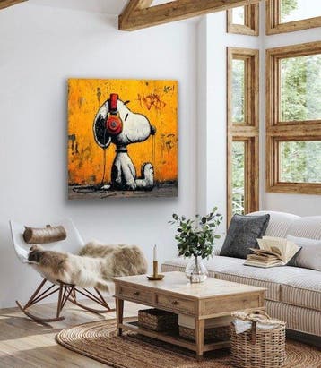 ERIC BRUMETTE - DJ SNOOPY SAVED MY LIFE 74 - Toile L -