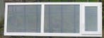 pvc raam , chassis , venster 252 x 81 wit / antraciet 7016, Kunststof, Gebruikt, Ophalen of Verzenden, Inclusief glas
