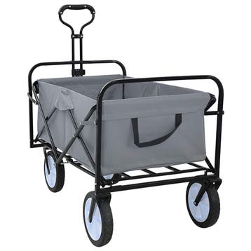vidaXL Opvouwbare Handtrolley Grijs 94 x 53 x 99 cm Oxford, Verzenden, Nieuw