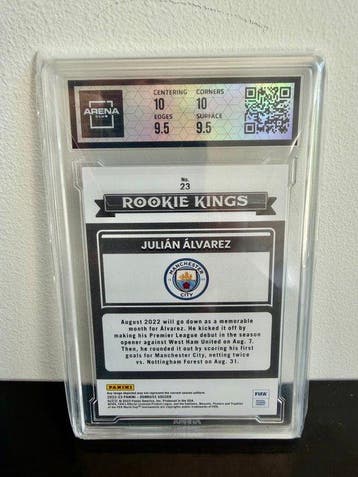 2022/23 Panini Donruss Rookie Kings Julian Alvarez #23 Carte, Nieuw