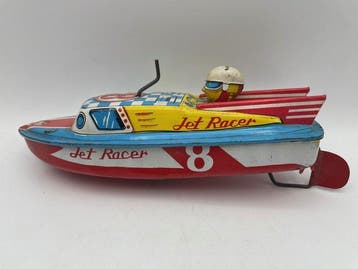 Mitsuhashi & SSS - Jouet en étain - Jet Racer & House