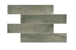 Wandtegel Rako Acqua Handvorm Stonelook Groen Mat 5x25, Nieuw, 20 tot 40 cm, 10 m² of meer, Wandtegels