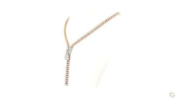 Collier - 14 carats Or rose - 6.04ct. tw. Diamant, Nieuw