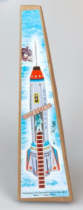 MS - Blikken speelgoed - Skyexpress Spaceship - 1990-2000 -, Antiek en Kunst, Antiek | Speelgoed