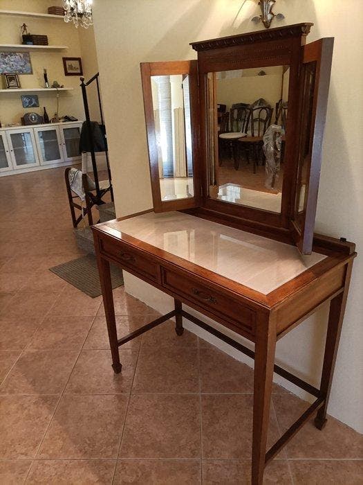 Kast op een standaard - Beuken - Mobiele toilet Primi 900, Antiek en Kunst, Antiek | Overige Antiek